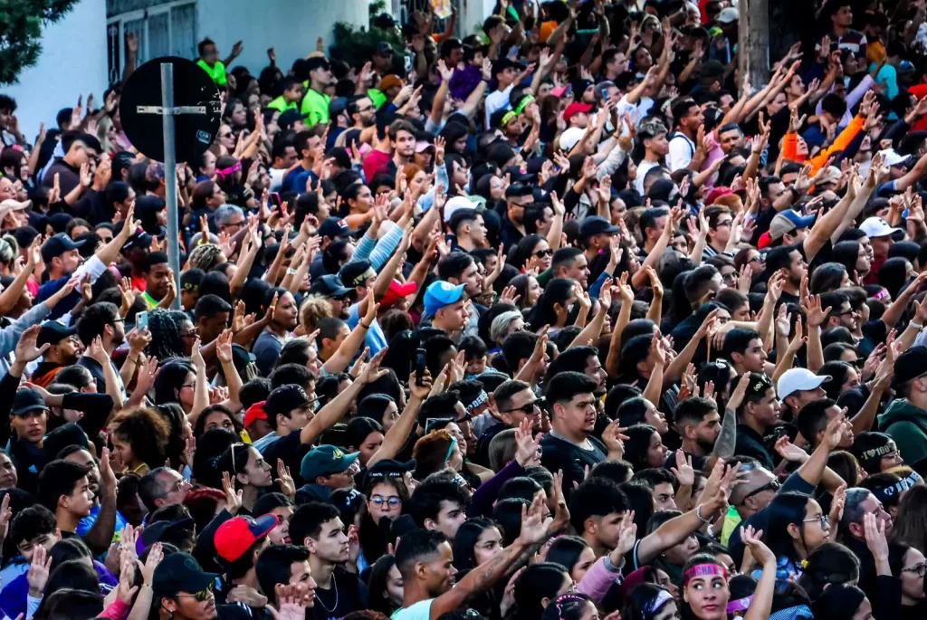 Marcha para Jesus de 2024 reuniu milhares (Foto: Ana Laura Menegat/Jornal Midiamax)